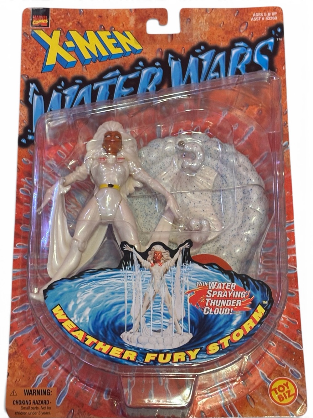 Vintage 1997 Toy Biz X-Men Water Wars Weather Fury Storm Figure NIB